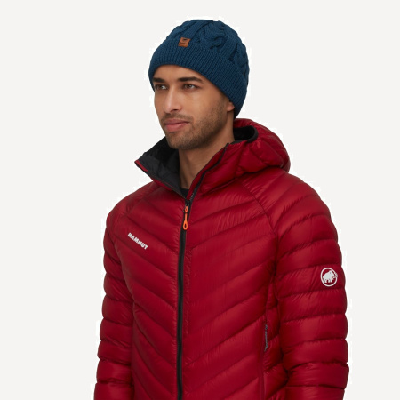 Шапка Mammut Valbella Beanie (; one size; deep ice)